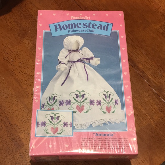 Other Homestead Pillowcase Doll Amanda Vintage Embroidery Project Poshmark